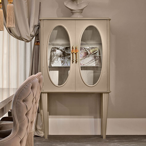 <strong>1652</strong><br>
vetrina decò 2 ante 
2-door Art Deco display cabinet   
104 x 48 x 175 cm