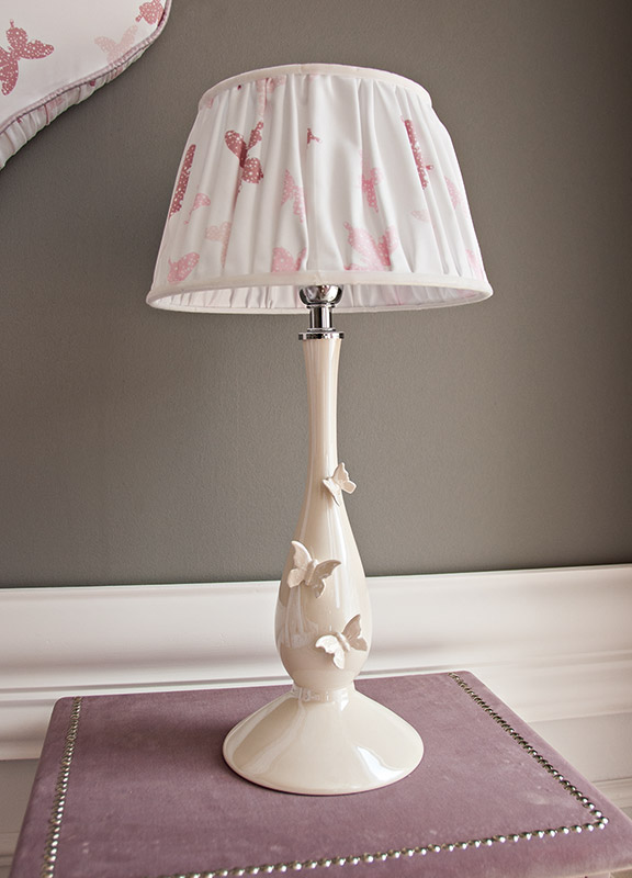 <strong>BS25</strong> lampada 1 luce con farfalle Ø 19 x H. 50 cm