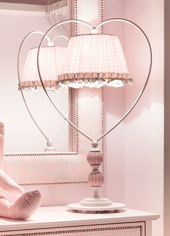 <strong>ML10</strong> base lampada cuore 2 L. 50 x P. 26 x H.84 cm